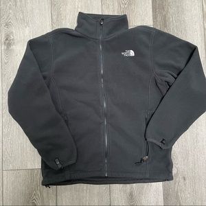 THE NORTH FACE ZIP UP FLEECE JACKET GREY LARGE